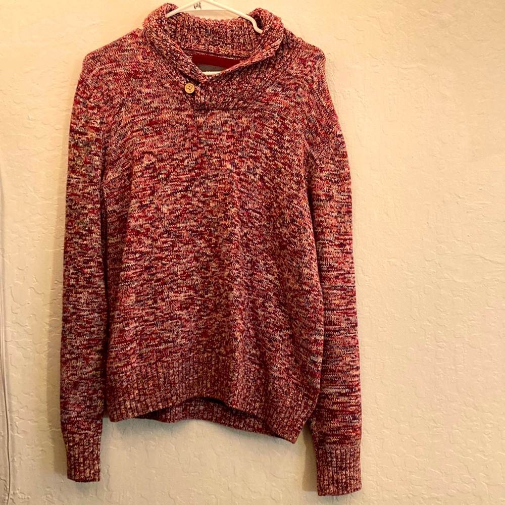Red Knit Pull Over Sweater HM